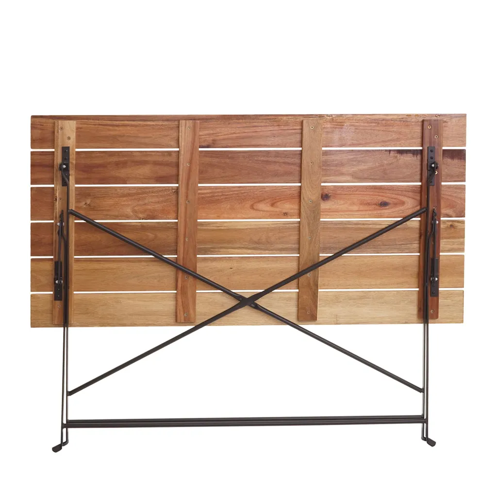 Biergartentisch HWC-J40, Klapptisch Gartentisch, Gastronomie-Qualität Akazie 120x60cm Naturfarben 3 Biergartentisch HWC-J40, Klapptisch Gartentisch, Gastronomie-Qualität Akazie 120x60cm Naturfarben – Bild 3