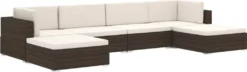 VidaXL Modular-Sofa-Mittelteil 1 Stk. + Auflagen Poly Rattan Schwarz -Stil Beet Verkaufsgeschäft 9fc080d13416c9f91e2a9975092ab196