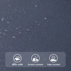 PHIVILLA Garten Sonnenschirme 380mm×200 Mm Balkonschirm Großer Sonnenschirm Für 6-8 Personen Terrassenmöbel Gartenschirm Handkurbel UV 50+ -Stil Beet Verkaufsgeschäft a06bca7484ff3e9ae5506a5295209f5a