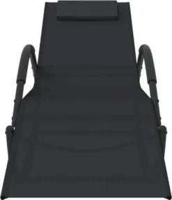 VidaXL Schaukelliege Schwarz Stahl Und Textilene -Stil Beet Verkaufsgeschäft a16ed8599345bab18c990a2c38f61b18