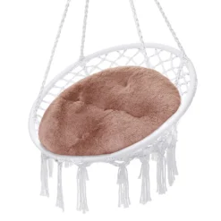 Hängesessel Kissen, Polster Bodenkissen Für Schwenksessel, Auflage Für Baumwoll Hängeschaukel, Papasansessel, Hängekorb, Hängestuhl, Durchmesser 90 Cm Schmutzig Rosa Shaggy [114] -Stil Beet Verkaufsgeschäft a1ab22dd43bc837d8c86754b2181457b