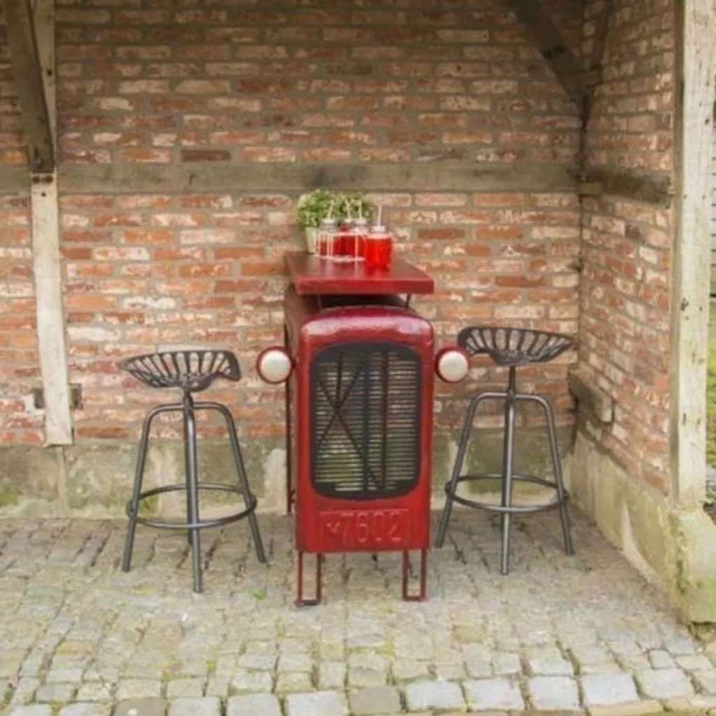 Esschert Design Traktortisch Rot; IH033 12 Esschert Design Traktortisch Rot; IH033 - Image 12