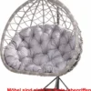 Sitzkissen 130/100 Cm |Kissen Für Hängesessel Grau |Schaukelkissen | Kissen Für Hängekorb|Setgarden
