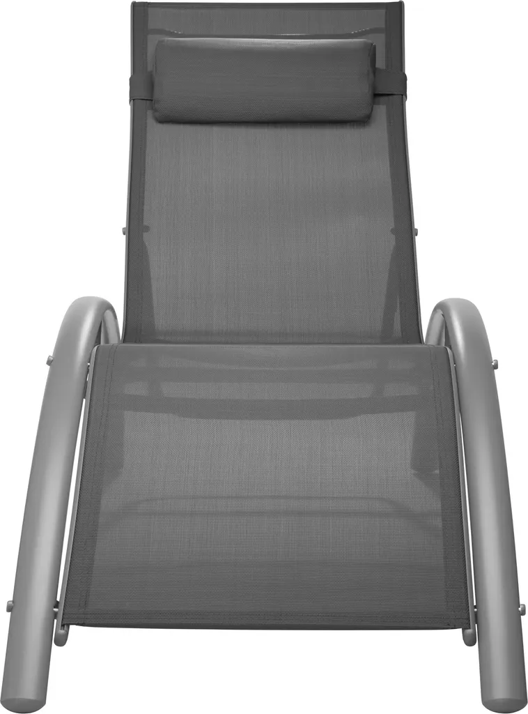 Tectake 2 Gartenliegen Aus Aluminium, 5-stufig - Grau 8 Tectake 2 Gartenliegen Aus Aluminium, 5-stufig - Grau - Image 8