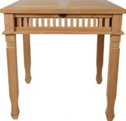 KMH® Teak Tisch *Colonial* 80x80 Cm -Stil Beet Verkaufsgeschäft a65bb552e26df98f77378f2832d0beb5