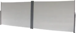 SVITA Doppel Seitenmarkise 600x200cm Sichtschutz Sonnenschutz Ausziehbar Hellgrau -Stil Beet Verkaufsgeschäft a691787c84874f1ef1a5b35508cdbda1