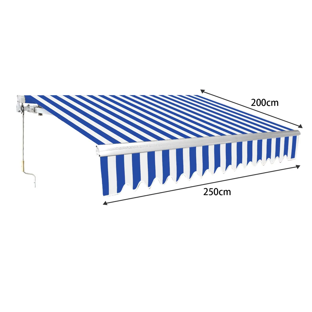 EINFEBEN Gelenkarmmarkise Markisen Sonnenmarkise Mit Handkurbel, Sonnenschutz Markise, Balkonmarkise,Anti-UV & Wasserfest Mit Einstellbarem Winkel, 2,5 X 2 M 2 EINFEBEN Gelenkarmmarkise Markisen Sonnenmarkise Mit Handkurbel, Sonnenschutz Markise, Balkonmarkise,Anti-UV & Wasserfest Mit Einstellbarem Winkel, 2,5 X 2 M - Image 2