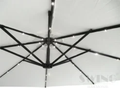 Luxus Sonnenschirm Mit LED Beleuchtung Ampelschirm 350 Cm Garten Schirm Pavillon - Creme -Stil Beet Verkaufsgeschäft a6d6df623f4845366f009fcb71042b86