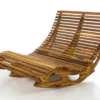 CHILLROI Ergonomische Doppelschwungliege XXL Saunaliege Aus Akazienholz