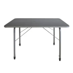 Wohaga Klapptisch "Kampen" 80x60cm Höhenverstellbar 50/70cm Aluminium Grau -Stil Beet Verkaufsgeschäft a8bd388df67cda4f4a2918d8f6198256