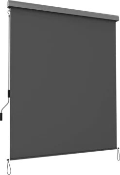 SONGMICS Alu-Senkrechtmarkise Für Balkon, Markise, Terrasse, 1,6 X 2,5 M (B X L), Aus Polyester (280 G/m²), Mit Grauer Markisenkassette, Vertikalmarkise Für Außen, Für Windschutz, Sonnenschutz Und Sichtschutz, Grau GSA165GY -Stil Beet Verkaufsgeschäft a8c6273331e3c752a68c9f51d1541800