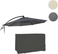 Ersatz-Bezug Für Deluxe Ampelschirm HWC-D14, Sonnenschirmbezug Rund Ø 3m Anthrazit Ohne Flap -Stil Beet Verkaufsgeschäft a9162177f60bf91e35322a0a7440a0b2