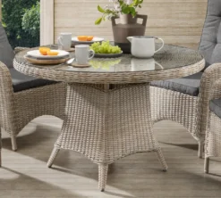 Destiny Sitzgruppe PALMA Natur Meliert Mit Rundem Esstisch (4 Personen) 13 Destiny Sitzgruppe PALMA Natur Meliert Mit Rundem Esstisch (4 Personen) -Stil Beet Verkaufsgeschäft a9a419338bcda19ab4ccf129acc5c8eb