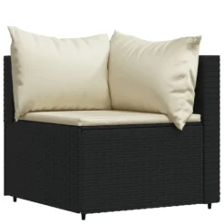 VidaXL 3-tlg. Garten-Lounge-Set Mit Kissen Schwarz Poly Rattan -Stil Beet Verkaufsgeschäft ab1ae9ac6d2641bcf65de5a10ae578d7