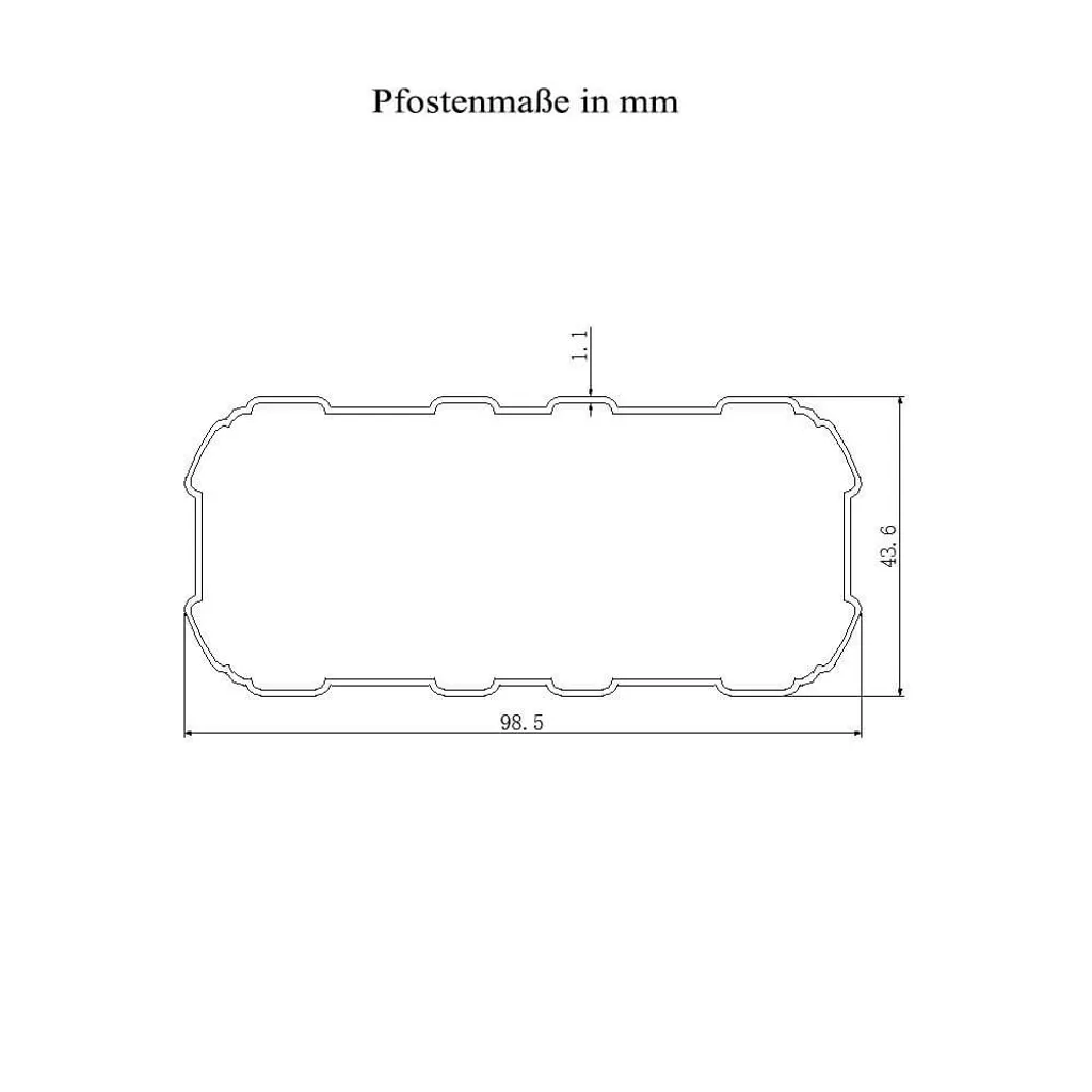 Terrassenüberdachung 495 X 303 X 226 / 278 Cm (Grau) 7 Terrassenüberdachung 495 X 303 X 226 / 278 Cm (Grau) – Bild 7