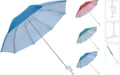 Sonnenschirm Für Buggy Sonnenliege Balkonschirm Kinderwagen Ø 100 Cm UV Schutz(Türkis)