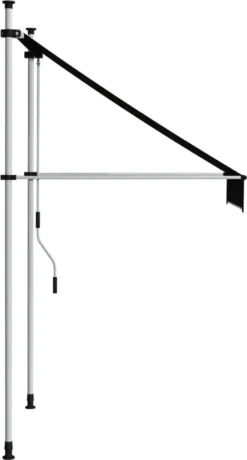 VidaXL Einziehbare Markise Handbetrieben 100 Cm Anthrazit -Stil Beet Verkaufsgeschäft acdeb53631481ea3693b9ff841cb9460