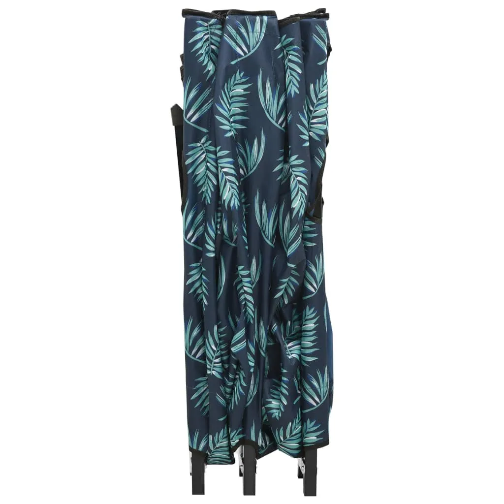 VidaXL Klappbare Sonnenliege Für 2 Personen Blattmuster Stahl 6 VidaXL Klappbare Sonnenliege Für 2 Personen Blattmuster Stahl - Image 6