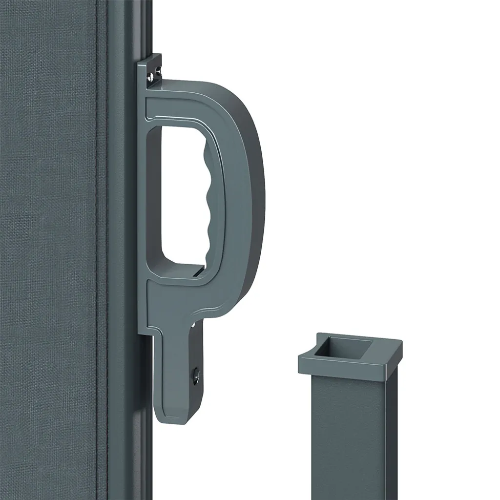 Doppel Seitenmarkise Sichtschutz 160x600cm Sonnenschutz Seitenrollo Eck Markise Anthrazit 6 Doppel Seitenmarkise Sichtschutz 160x600cm Sonnenschutz Seitenrollo Eck Markise Anthrazit - Image 6