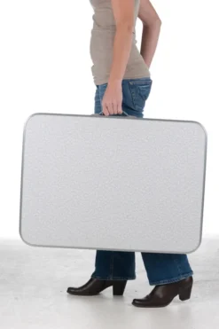 Camp Active Campingtisch - Klappar - Leicht - Höhenverstellbar Von 25 Bis 59CM - Tischplatte 75 X 55 CM - Aluminium/MDF - Weiß -Stil Beet Verkaufsgeschäft ad5ba526be6a142664d6c8252b653df8