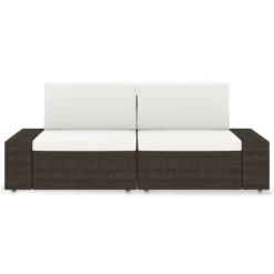 VidaXL Modulares 2-Sitzer-Sofa Poly Rattan Braun 10 VidaXL Modulares 2-Sitzer-Sofa Poly Rattan Braun -Stil Beet Verkaufsgeschäft adf3f387cf29a8c195d19a60e593175c