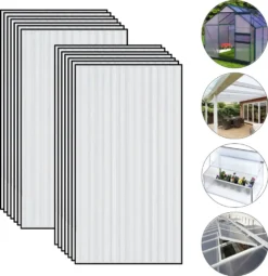 14 X Polycarbonatplatten PC MW 4 MM KLAR 610X1220 Mm