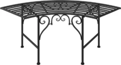 VidaXL Baumbank 113 Cm Schwarz Stahl -Stil Beet Verkaufsgeschäft af1ebd911077e0d01acb6ec914b3e4f8