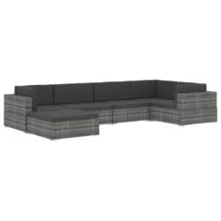 VidaXL Modular-Sofa-Mittelteil 1 Stk. + Auflagen Poly Rattan Schwarz -Stil Beet Verkaufsgeschäft af8e4fa93f14518d57b8d147028af206