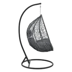 Hängesessel Capileira 1-Sitzer Outdoor Hängestuhl Mit Gestell Und Kissen Hängekorb Bis 150 Kg Dunkelgrau -Stil Beet Verkaufsgeschäft afb1568e10ab18e9ccab5957b4dca09c