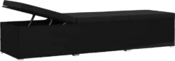 VidaXL 3-tlg. Garten-Sonnenliegen Mit Teetisch Poly Rattan Schwarz -Stil Beet Verkaufsgeschäft b010d499aabad478e229301a9825f170