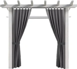 Outdoor Vorhang Schlaufengardine 220 X 155 Cm Gartenlauben Balkon-Vorhänge Gardinen Verdunkelungsvorhänge Mit Schlaufen, Vorhang Wasserdicht Für Pavillon Strandhaus (1 Panel) Graphit [129] -Stil Beet Verkaufsgeschäft b2b6870a721829a4aa30a7b3cb521c7c