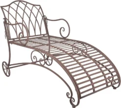 Esschert Design Liegestuhl Metall; MF011 -Stil Beet Verkaufsgeschäft b3f81a934375143a7f96f931b1efd6e4