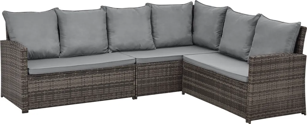 SVITA Monroe Garten-Lounge Set Polyrattan Lounge-Möbel Sitzgruppe Garten Braun 2 SVITA Monroe Garten-Lounge Set Polyrattan Lounge-Möbel Sitzgruppe Garten Braun - Image 2