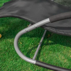 SoBuy® 2-er Set Swingliege Schaukelliege Gartenliege Schwarz 2 X OGS28-SCH -Stil Beet Verkaufsgeschäft b63235a3e9ca117c3d6bc4eef935e1b3
