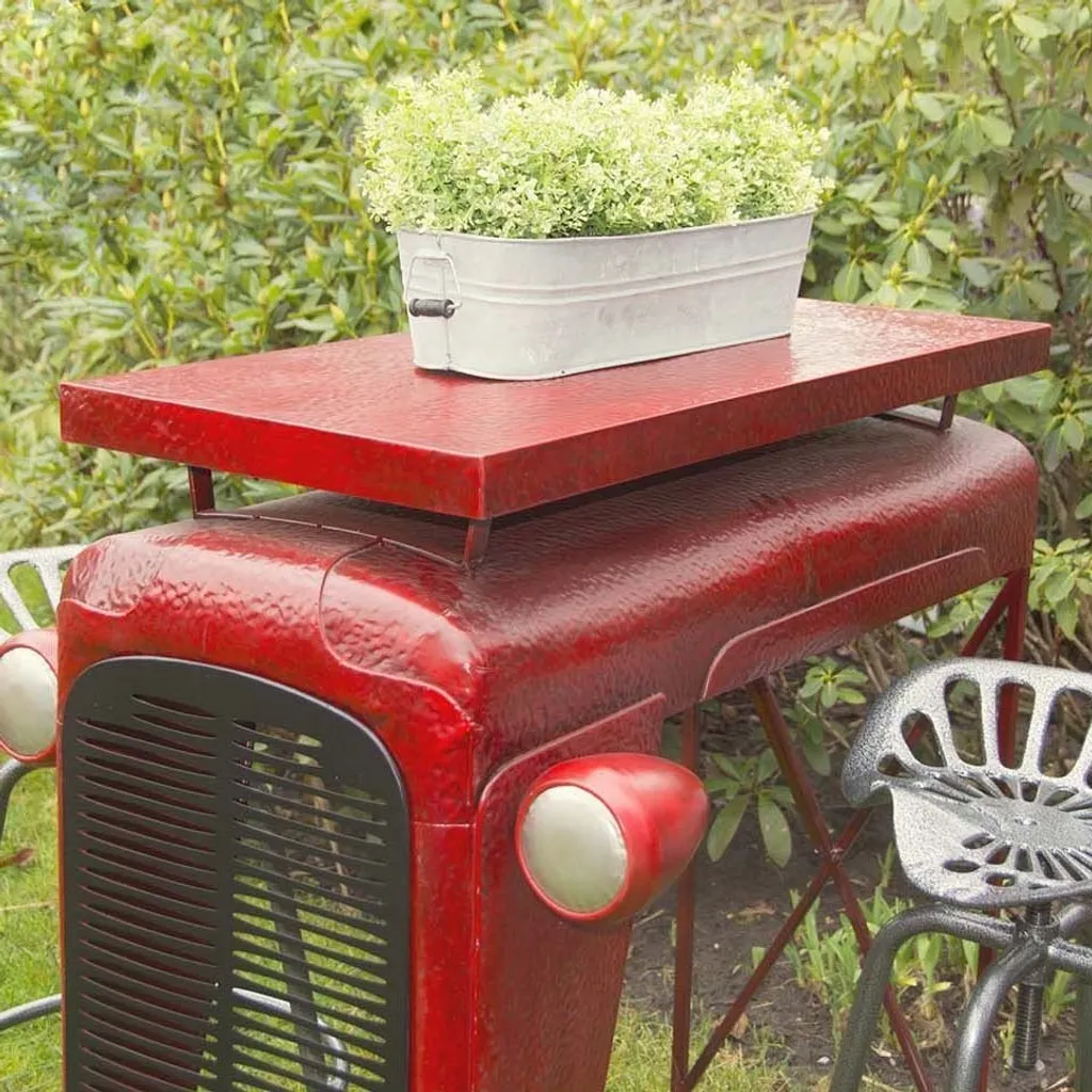 Esschert Design Traktortisch Rot; IH033 13 Esschert Design Traktortisch Rot; IH033 - Image 13