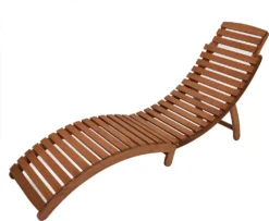 Gartenliege Klappbar, Akazie Geölt, Mit Auflage Rot, -Stil Beet Verkaufsgeschäft b781729ee2660cbab19c6c75b0c0fa91