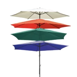 Garden Pleasure Sonnenschirm Ø 300 Gartenschirm Kurbelschirm Sonnenschutz Creme -Stil Beet Verkaufsgeschäft b785caa8409ef059d078e97dabbdfb13