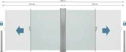Tectake Aluminium Doppel Seitenmarkise Ausziehbar Mit Aufrollmechanismus - 200 X 600 Cm, Grau -Stil Beet Verkaufsgeschäft b9421f5379332534fdc4807cdef7f926