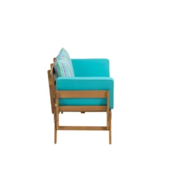 Greemotion Multifunktionsbank Tobago Aus Akazie - Natur, Blau -Stil Beet Verkaufsgeschäft b95c1b5e719b24c93625bd1ebefe4bd3