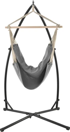 XXL Hängesessel Mit Gestell Grau Hängesitz Hängeschaukel Hängematte [casa.pro] -Stil Beet Verkaufsgeschäft b998b88d4f27505d88cd0c315c056ed7