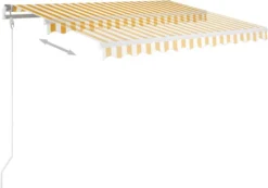 VidaXL Gelenkarmmarkise Automatisch 350x250 Cm Gelb Und Weiß -Stil Beet Verkaufsgeschäft b9a2b75e4e33dbeeb5e8536f81a25b22