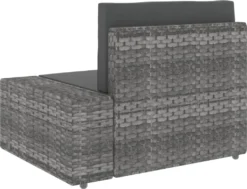 VidaXL Modulares 3-Sitzer-Sofa Poly Rattan Grau -Stil Beet Verkaufsgeschäft b9e8c1bc4956691d8a6243586f5bce1c