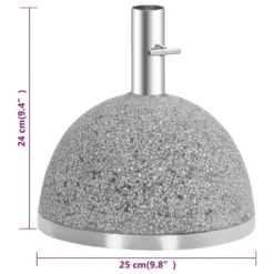 Esschert Design Schirmfuß Granito Grau 11,5kg S; PV11 -Stil Beet Verkaufsgeschäft ba4f25262e2b6241f4e48d4036ccb9c5