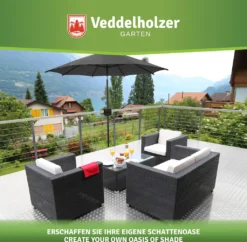 Veddelholzer Sonnenschirmhalter Für Balkongeländer-Robuste, Universelle Schirmhalterung Eckig & Rund, Platzsparender Ersatz Zum Sonnenschirmständer Balkon Für Jeden Schirmstock Geeignet. -Stil Beet Verkaufsgeschäft bb369798ef5f8342f998777bbd1ccf06