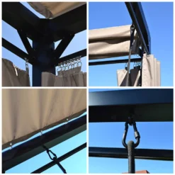 HOME DELUXE Pavillon Gartenliege PROVENCE - 236 X 180 X 210 Cm |Gartenliege Mit Sonnendach, Schwebeliege Mit Rattanbett, Doppelliege, Hollywoodschaukel -Stil Beet Verkaufsgeschäft c046c556f99403ada952dec82c872df1