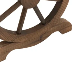 Outsunny Gartentisch, Balkontisch, Holztisch, Räderform, Witterungsbeständig, Massivholz, Natur, 115 X B60 X H65 Cm -Stil Beet Verkaufsgeschäft c0aec5ab9c9ac76a8356aa91f8484692