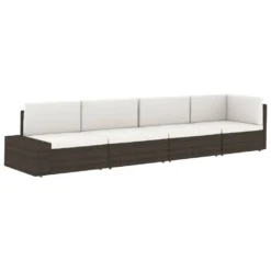 VidaXL Modulares 2-Sitzer-Sofa Poly Rattan Schwarz -Stil Beet Verkaufsgeschäft c16762d5fe9b70c9cf9c42dd758e446e