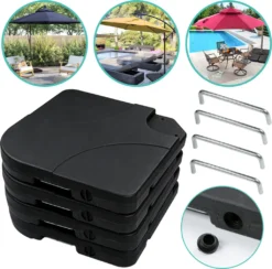 Wolketon Sonnenschirmstaender Sonnenschirm Schirmstaender Gartenschirm Befuellbar 100kg -Stil Beet Verkaufsgeschäft c30ff277954b88fcc94dcd4f4bba374a