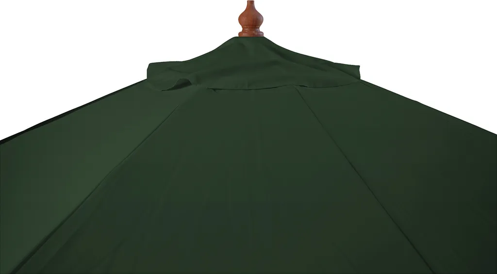 Sonnenschirm Runder Balkonschirm Grün 300 Cm Als Hochwertiger Schattenspender Gartenschirm Aus Holz Mit Windauslass & UPF 50+ 2 Sonnenschirm Runder Balkonschirm Grün 300 Cm Als Hochwertiger Schattenspender Gartenschirm Aus Holz Mit Windauslass & UPF 50+ – Bild 2