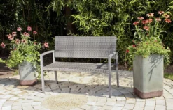 Garden Pleasure Parkbank Sanremo Rattan Optik Garten Bank Sitzbank Möbel Coffee -Stil Beet Verkaufsgeschäft c4862a717c1fc0af77a59b2509be12d4